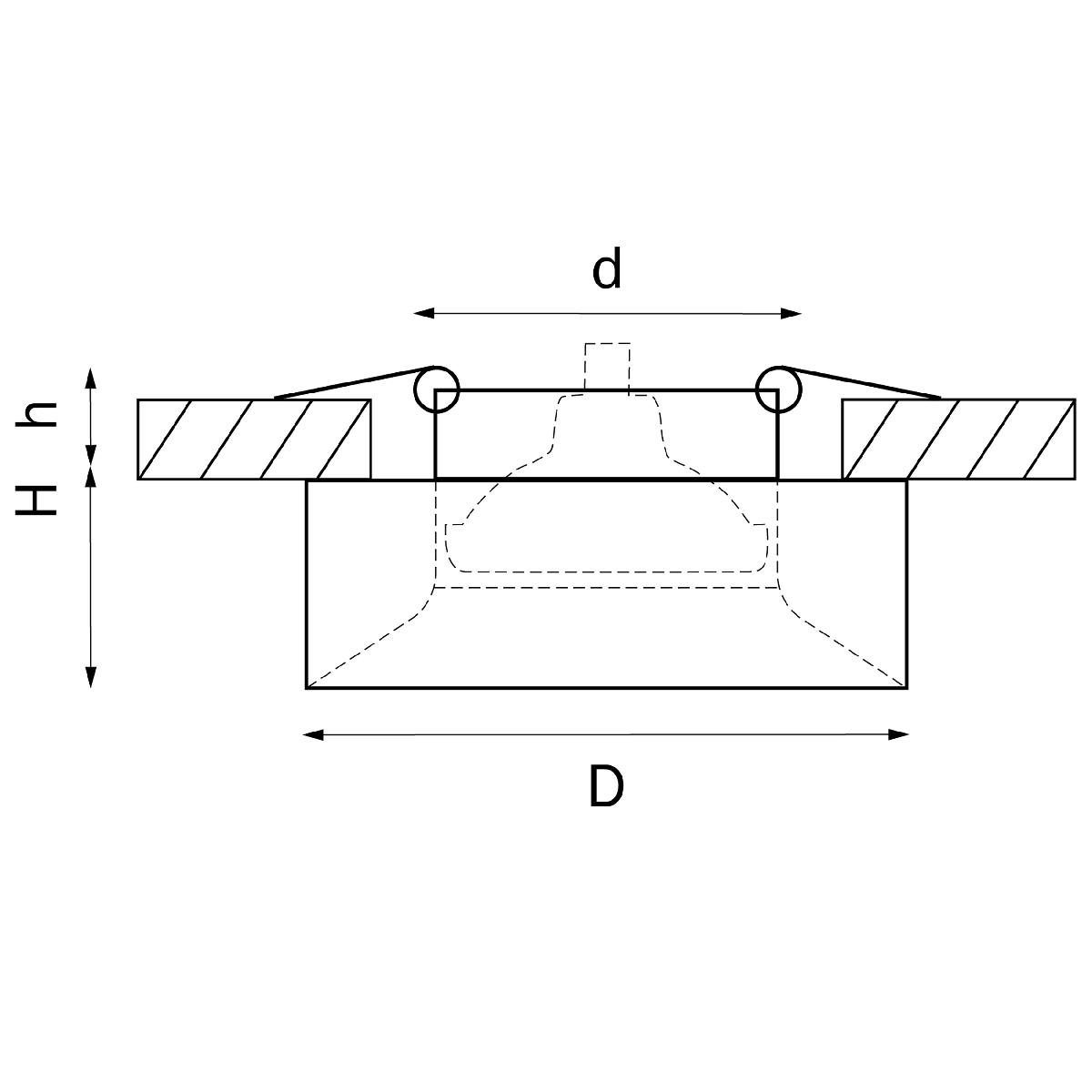 Встраиваемый светильник Lightstar Levigo L01002327 (010023+510027)