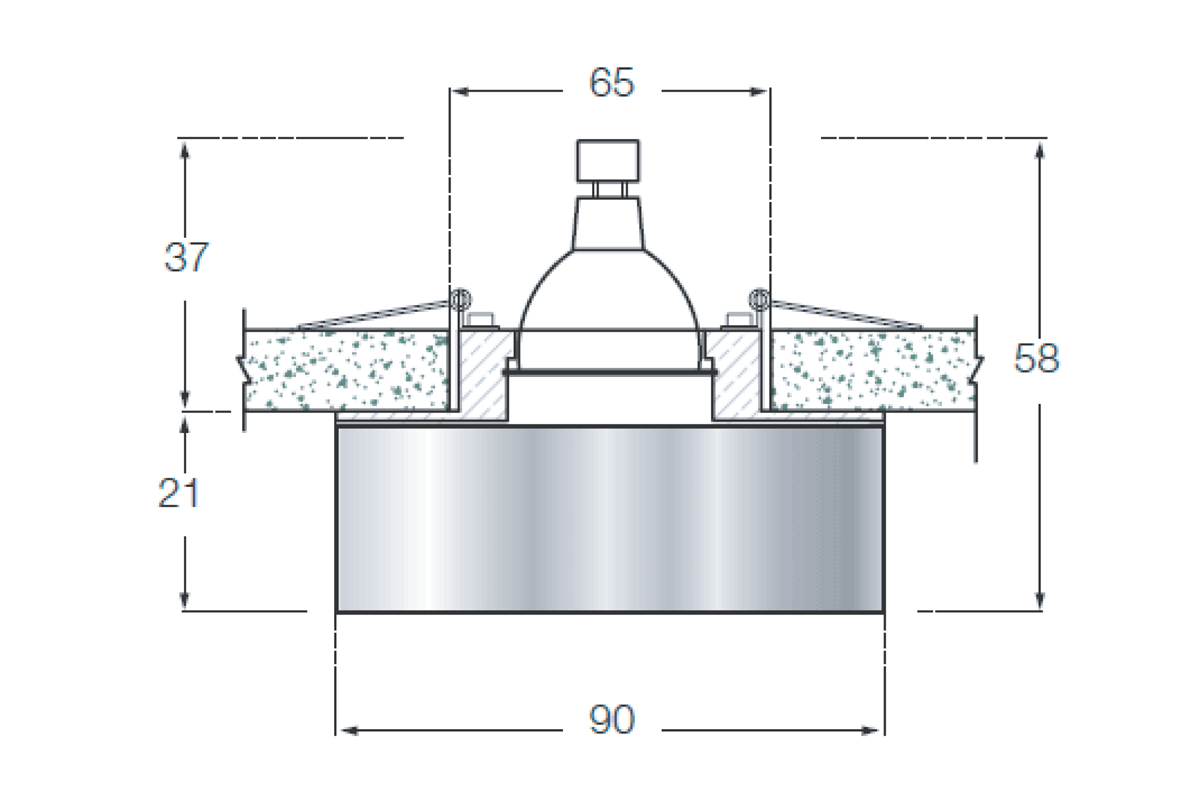 Встраиваемый светильник Donolux Downlight DL141CH/Shampagne gold