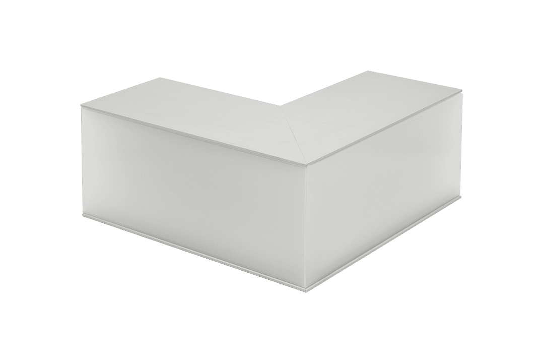 L-образный коннектор для профиля Lumker L9086-L90W 003239