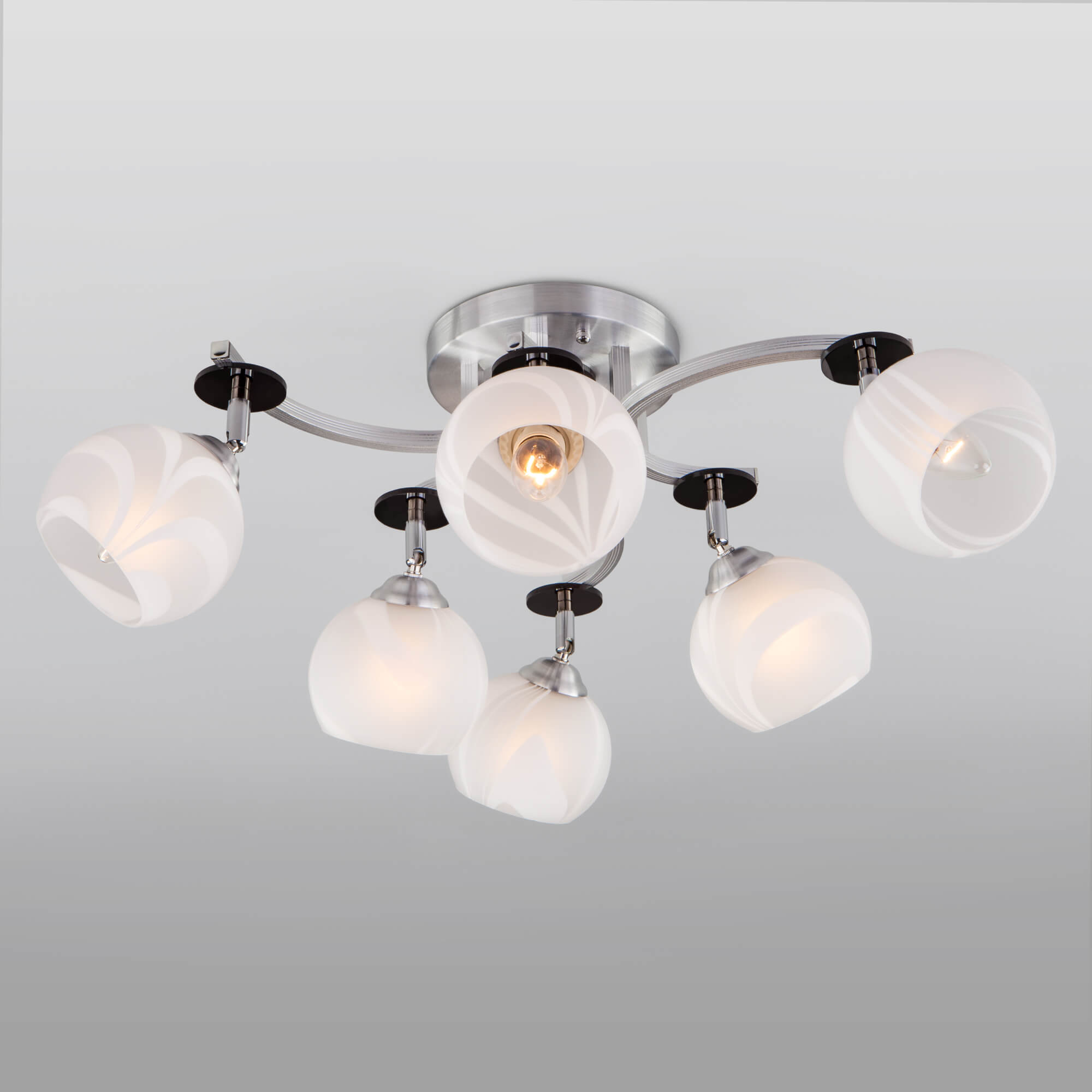 Спот Eurosvet 9643/6 алюминий/белый