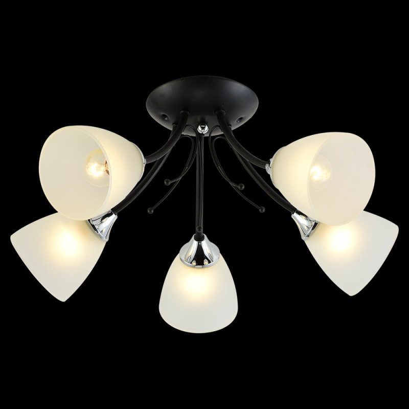 Потолочная люстра Reluce 01351-0.3-05B BK+CR