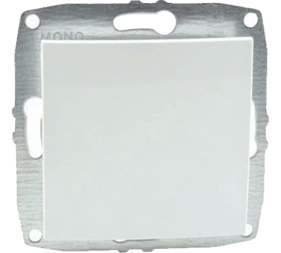 Выключатель одноклавишный с подсветкой Mono Electric Despina-Larissa 10А 250В белый 500-001925-101
