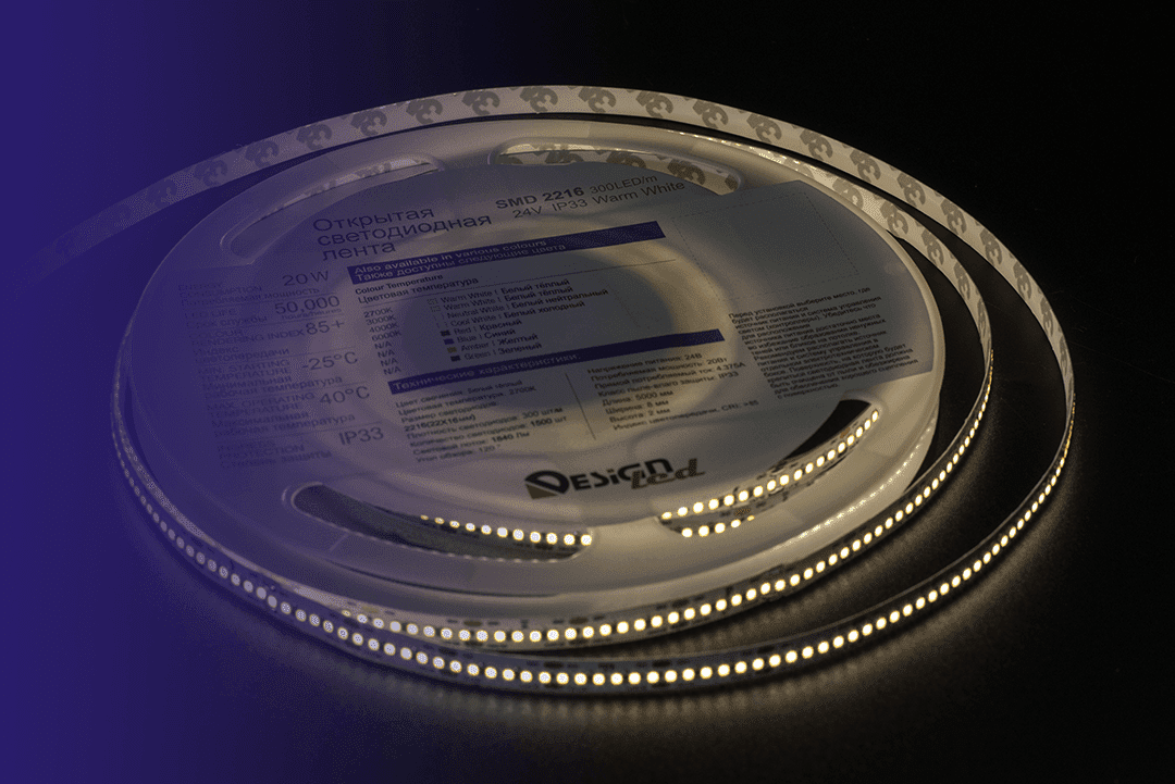 Светодиодная лента DesignLed DSG2A300-24-WW-33 002840