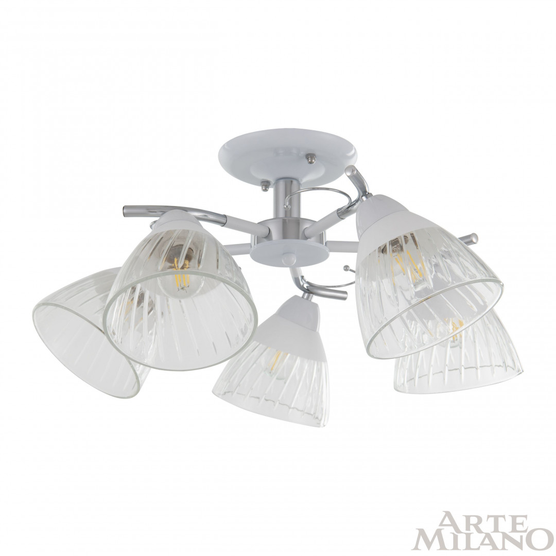 Потолочная люстра Arte Milano Napoli 320306/5 WT+CR