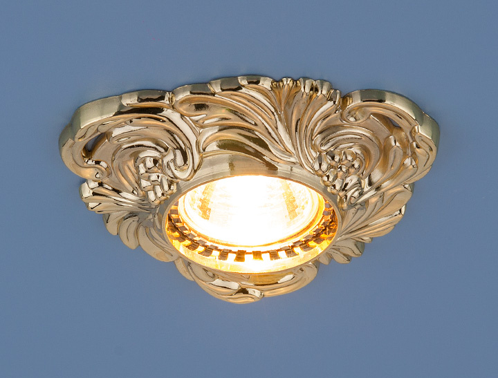 Встраиваемый светильник Elektrostandard 4105 MR16 GD золото 4690389045509