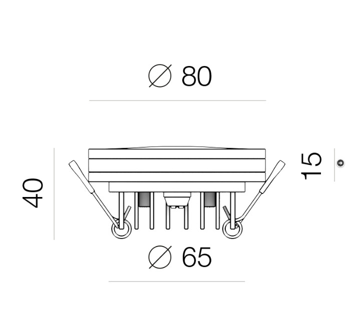 Влагозащищенный светильник LeDron LIP0906-5W-Y 3000K BLACK 00000013668