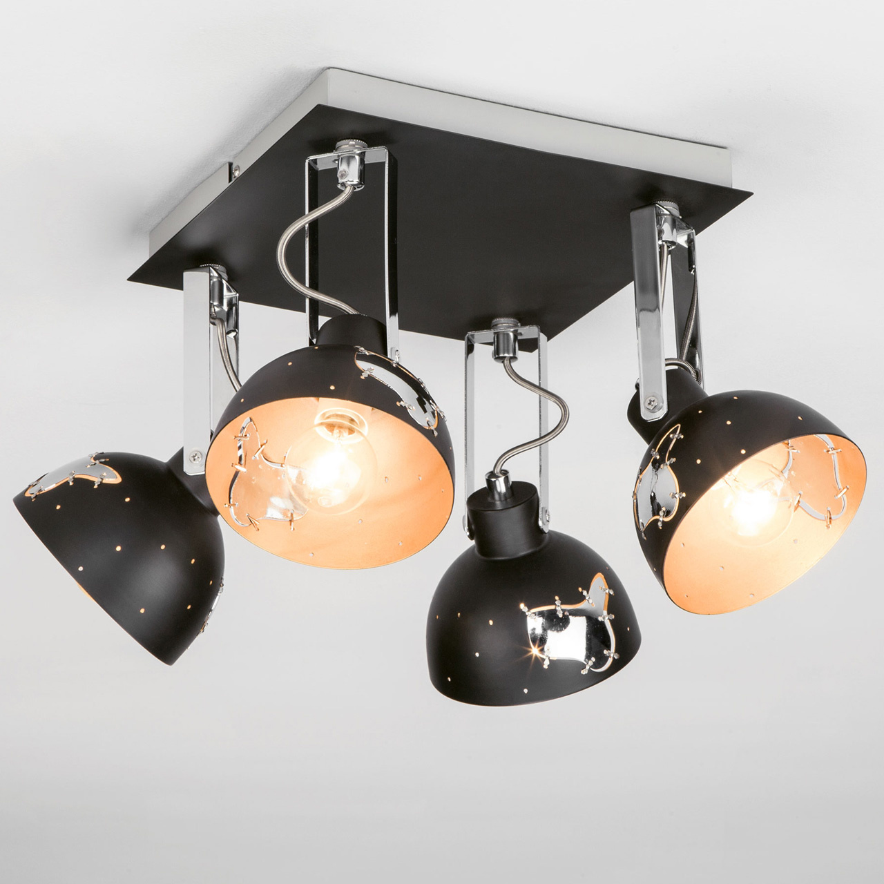 Спот Eurosvet Grunge 20069/4 черный