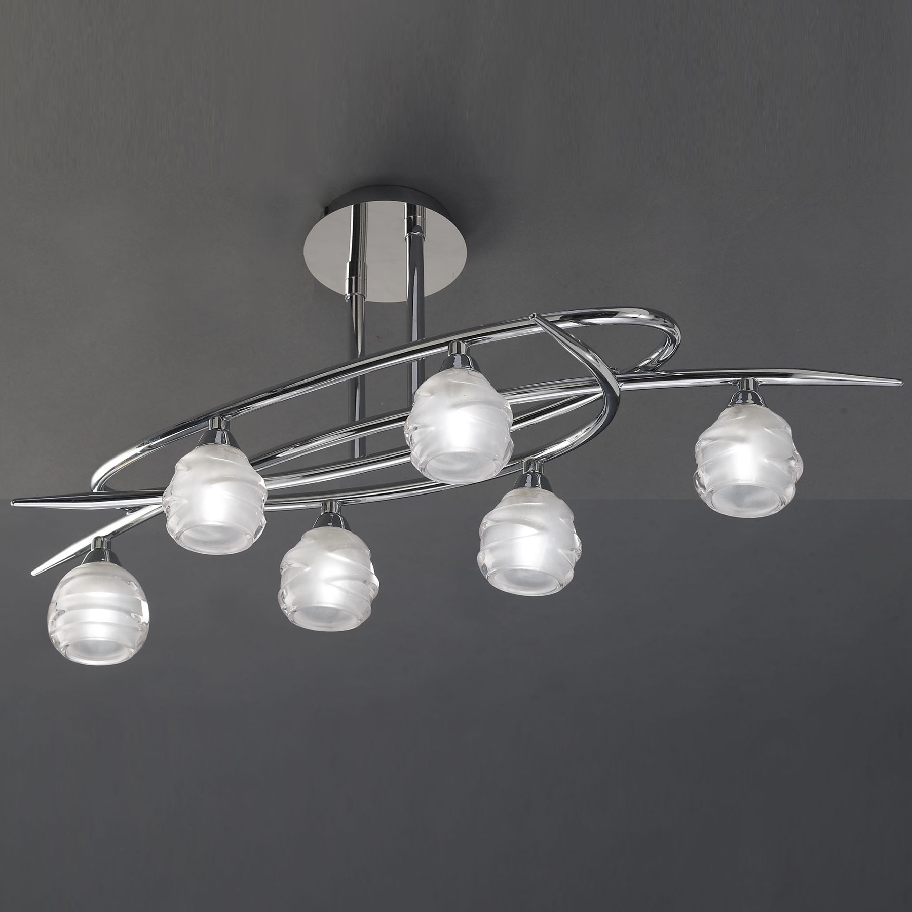 Потолочная люстра Mantra Loop Chrome 1802