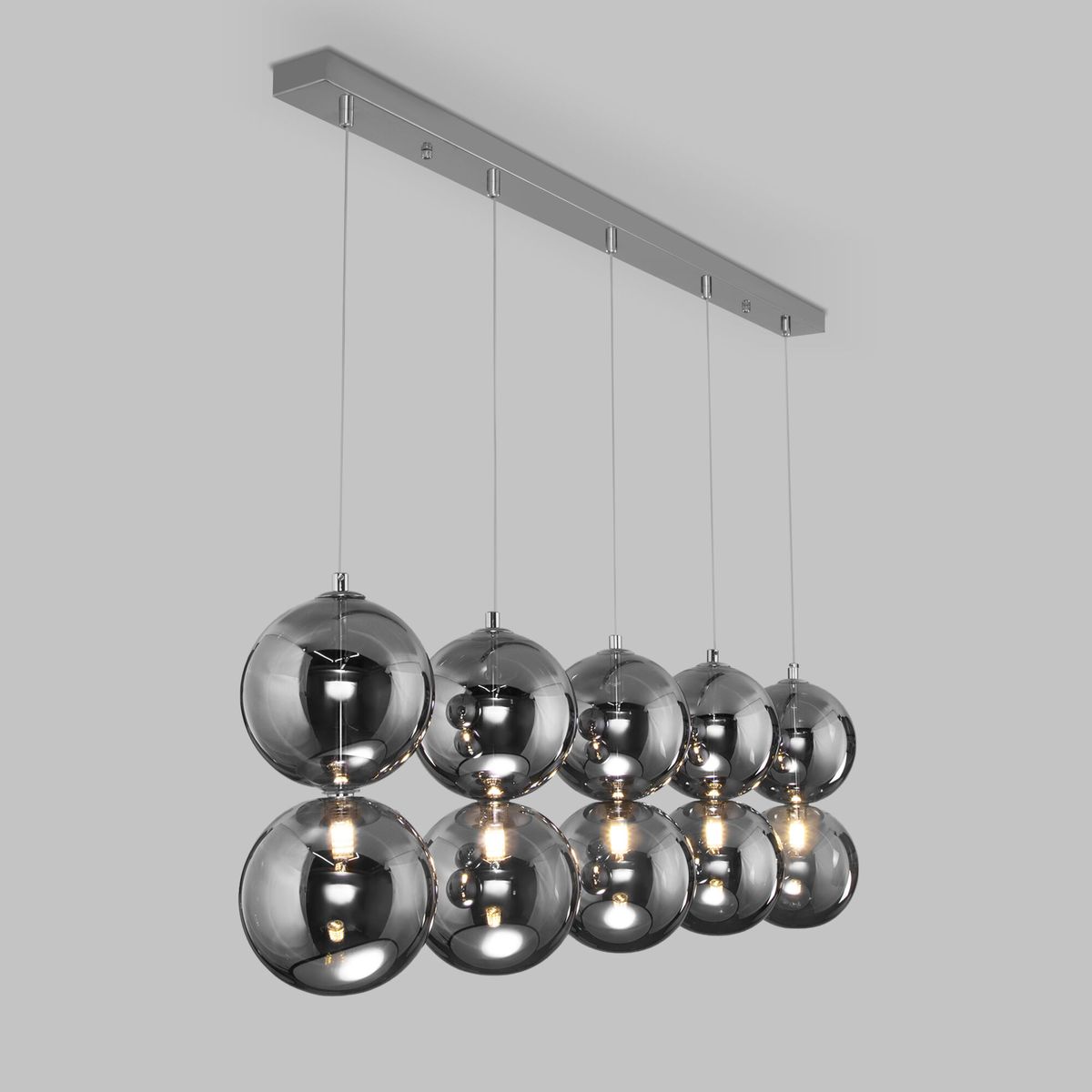 Подвесной светильник Eurosvet Selisa 50092/5 хром/дымчатый a060588