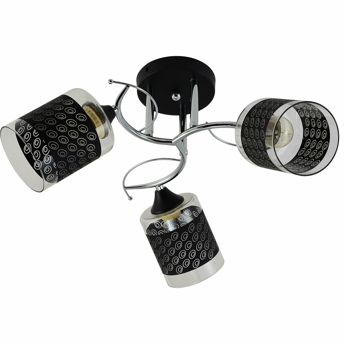 Люстра на штанге Reluce 01316-0.3-03 BK+CR