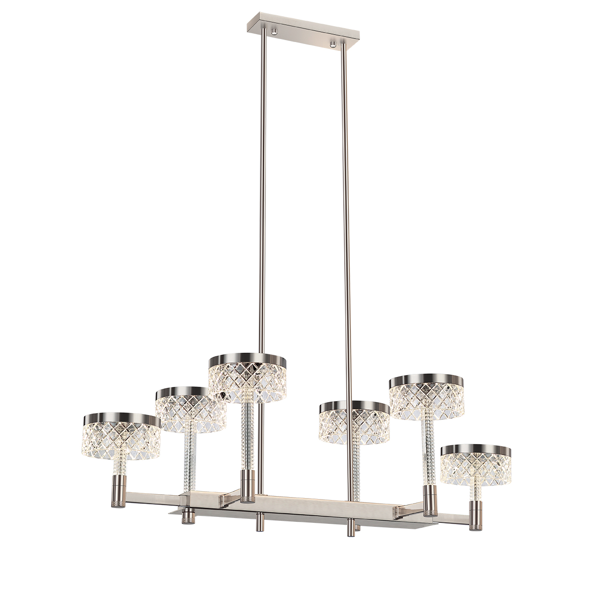 Подвесная люстра Delight Collection MD21020075 MD21020075-6B satin nickel