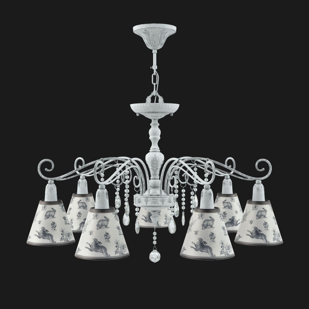 Подвесная люстра Lamp4you Provence E4-07-G-LMP-O-8-CRL-E4-07-TR-DN