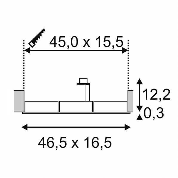 Встраиваемый светильник SLV New Tria QRB111 111372