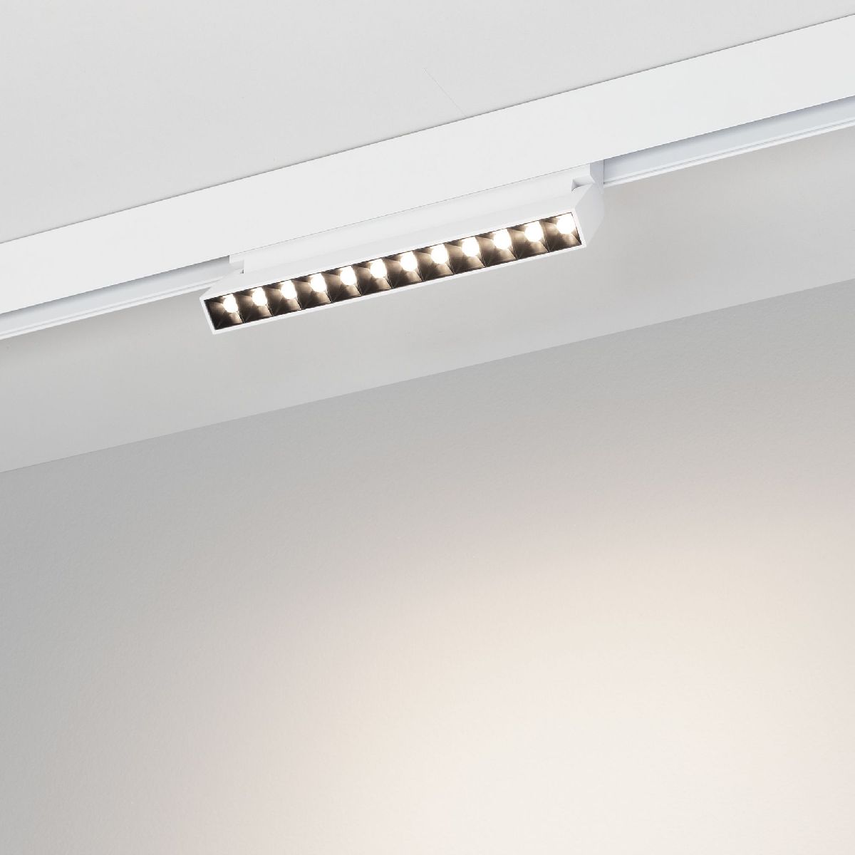 Трековый магнитный светильник Arlight MAG-ORIENT-DOTS-FOLD-S230-12W Day4000 (WH, 30 deg, 48V) 045034