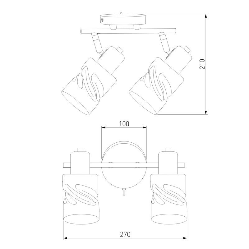 Спот Eurosvet Ansa 20120/2 золото