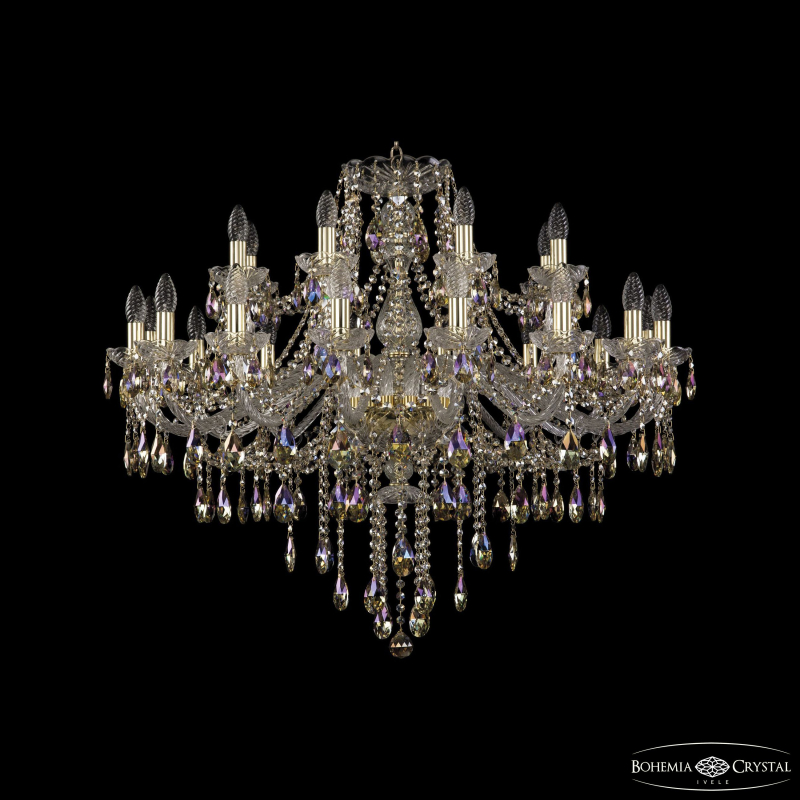 Подвесная люстра Bohemia Ivele Crystal 1415/16+8/360 G R801