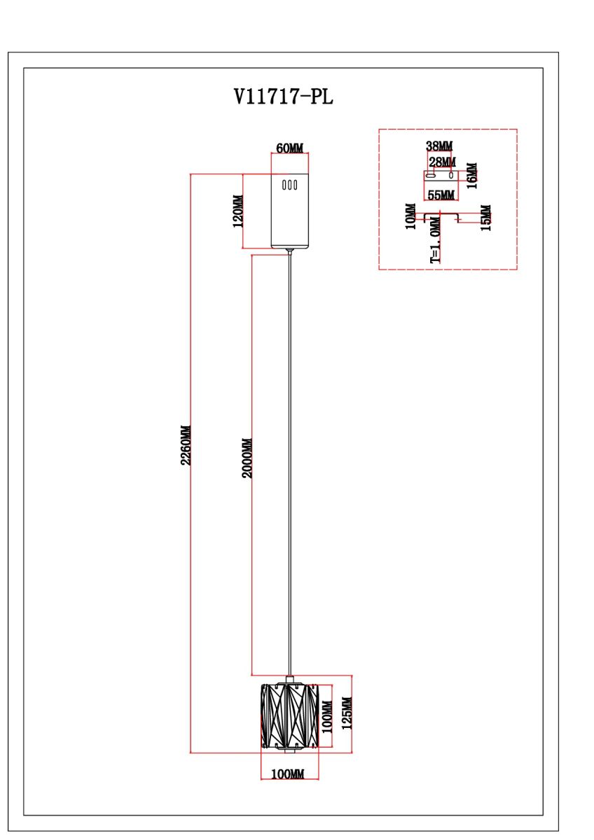 Подвесной светильник Moderli Prismique V11717-PL
