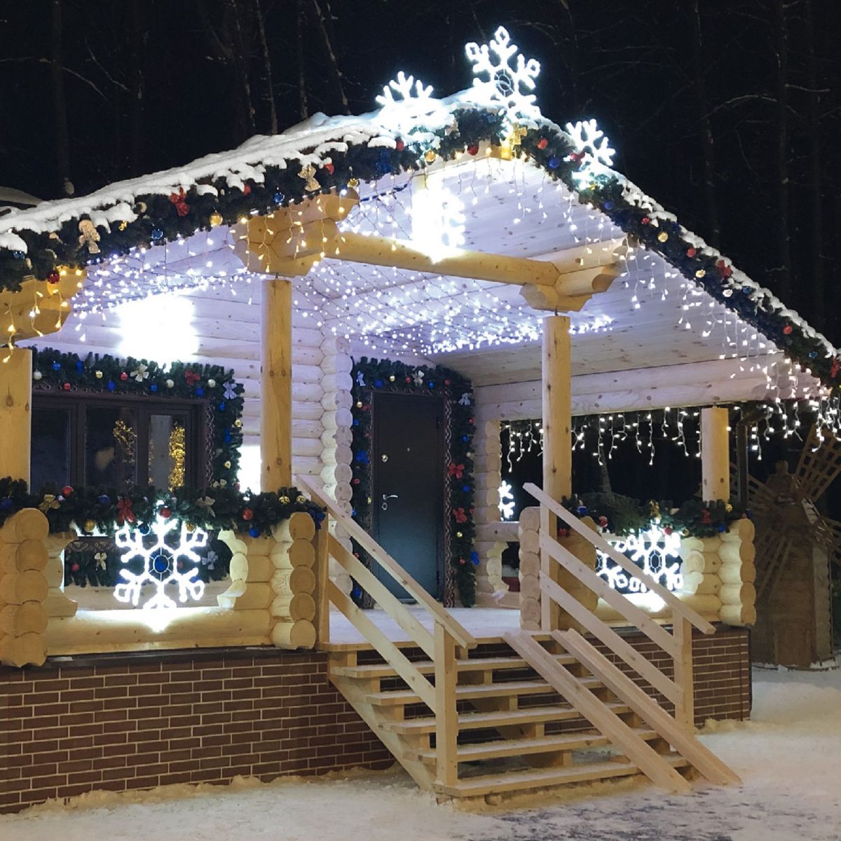 Гирлянда бахрома с эффектом мерцания Uniel ULD-B50006-880/TTK WHITE IP44 UL-00013126