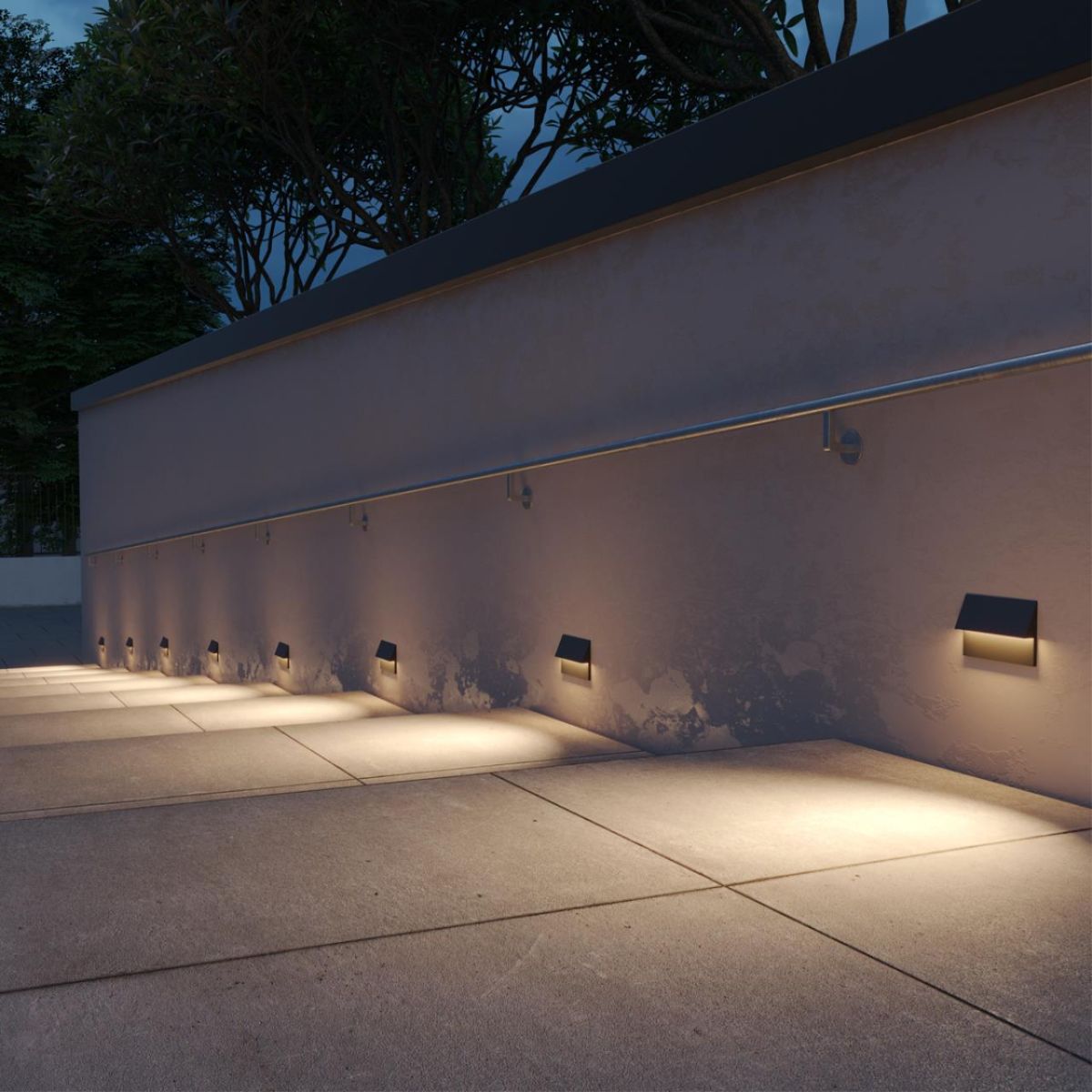 Подсветка для лестниц с переключателем цв. температуры Novotech Street Scala 359725