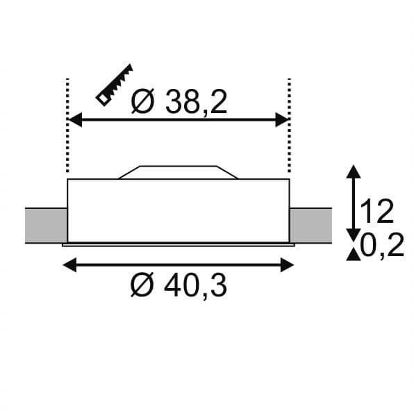 Встраиваемый светодиодный светильник SLV Medo 30 Led Frameless 135000