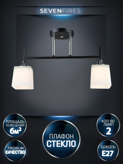 Потолочный светильник Wedo Light Semel WD3640/2C-BK-CR-WT