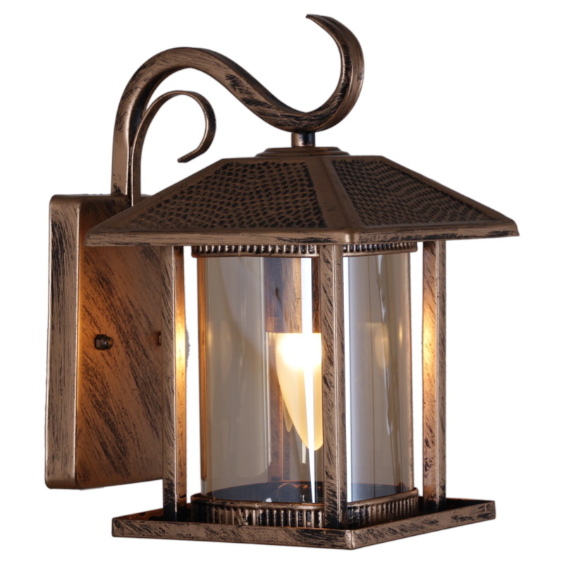 Уличный настенный светильник Reluce 08287-9.2-001U BKG