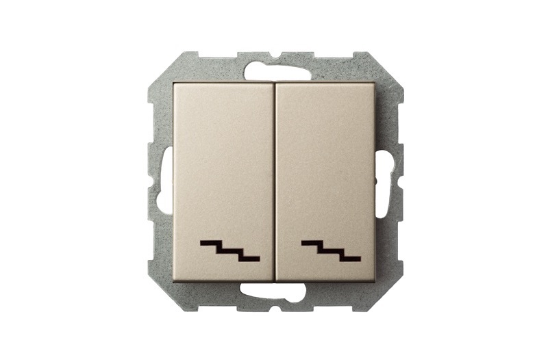 Переключатель двухклавишный Liregus Epsilon 28-304