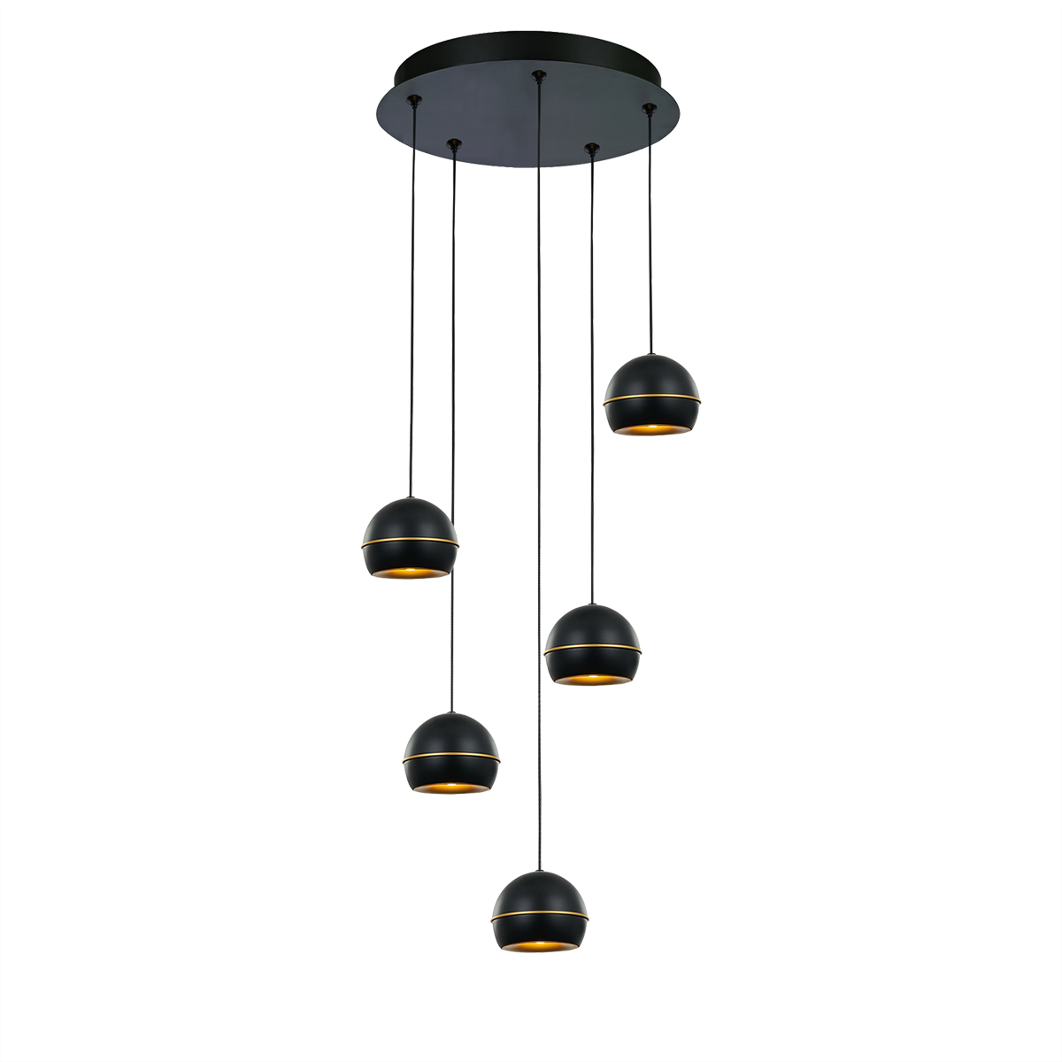 Подвесная люстра DeLight Collection MD21001034-5A black/gold