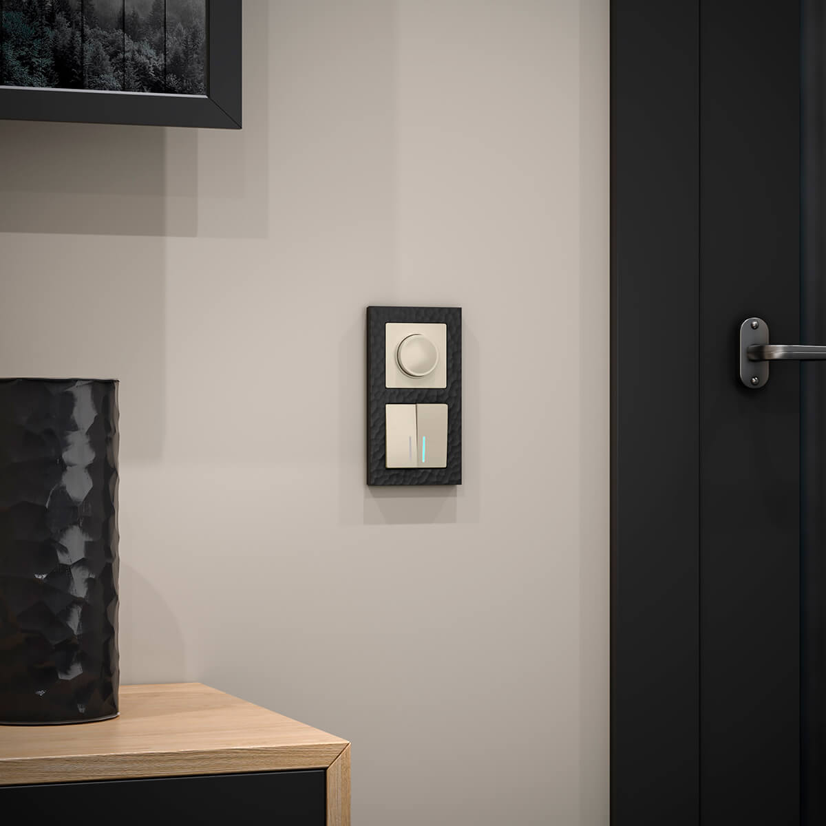 Рамка Werkel Hammer черный 4690389163401