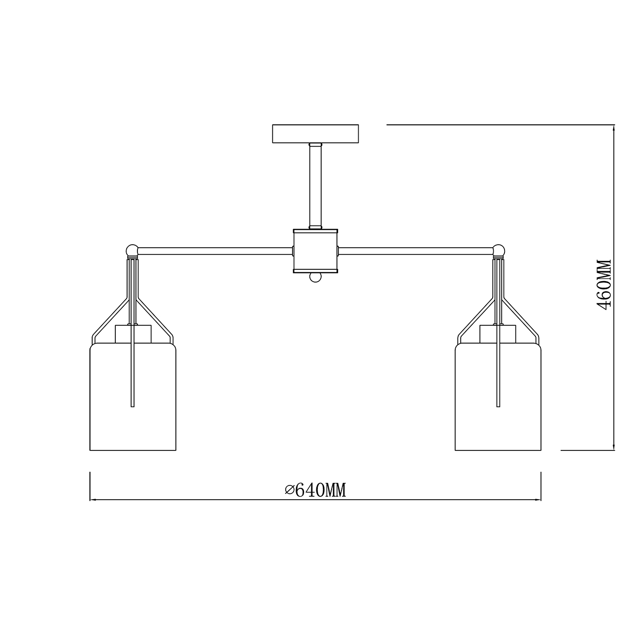 Люстра на штанге Escada Divita 688/5P