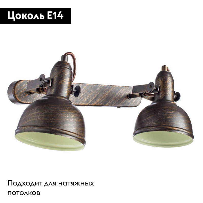 Спот Arte Lamp Martin A5213AP-2BR
