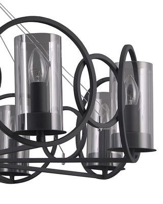 Потолочная люстра Lumien Hall Олави 3302/8P-SBK-CL