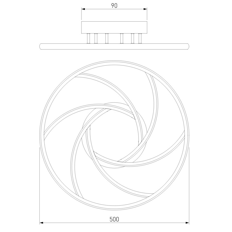 Потолочный светильник Eurosvet Indio 90207/1 белый