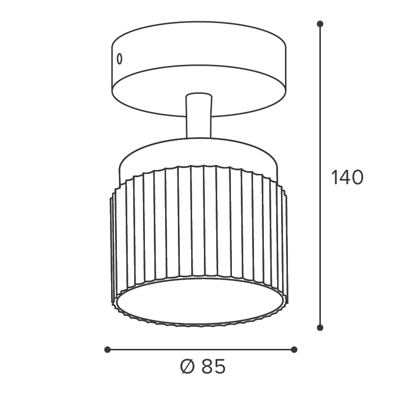 Накладной спот WOLTA Muse WSL-GX53/19BG-2