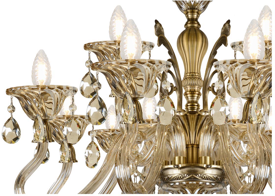 Подвесная люстра iLamp Asia 61082-8+4 BR