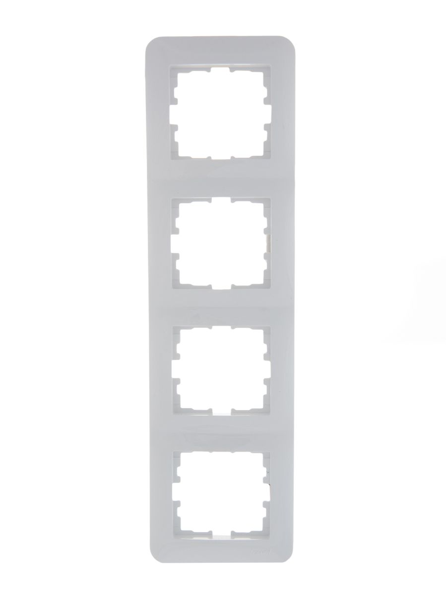 Рамка 4-местная вертикальная Lezard Karina Life 708-0200-154