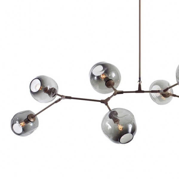 Подвесная люстра DeLight Collection Bubble 7058/8 black/smoky