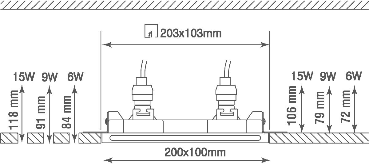 Встраиваемый светильник Donolux Elementare DL271SQ2W