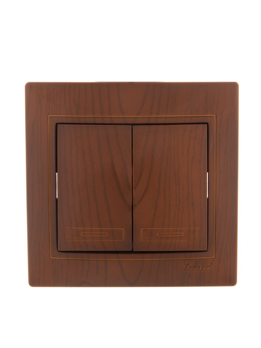 Выключатель двойной Lezard Mira 701-0801-101