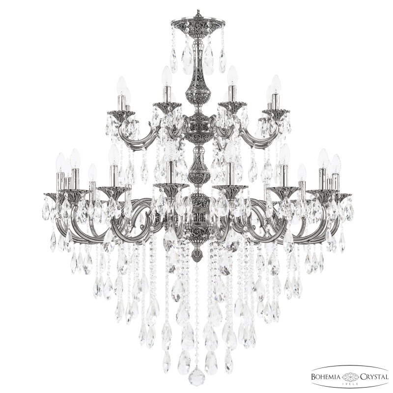 Подвесная люстра Bohemia Ivele Crystal Verona 72101/16+8/360/2d B NB