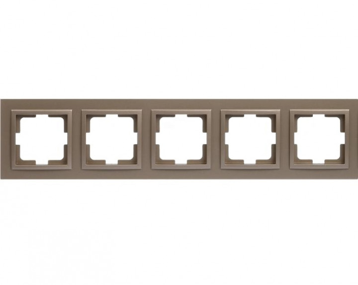 Рамка на 5 постов Mono Electric Despina бронза 102-230000-164