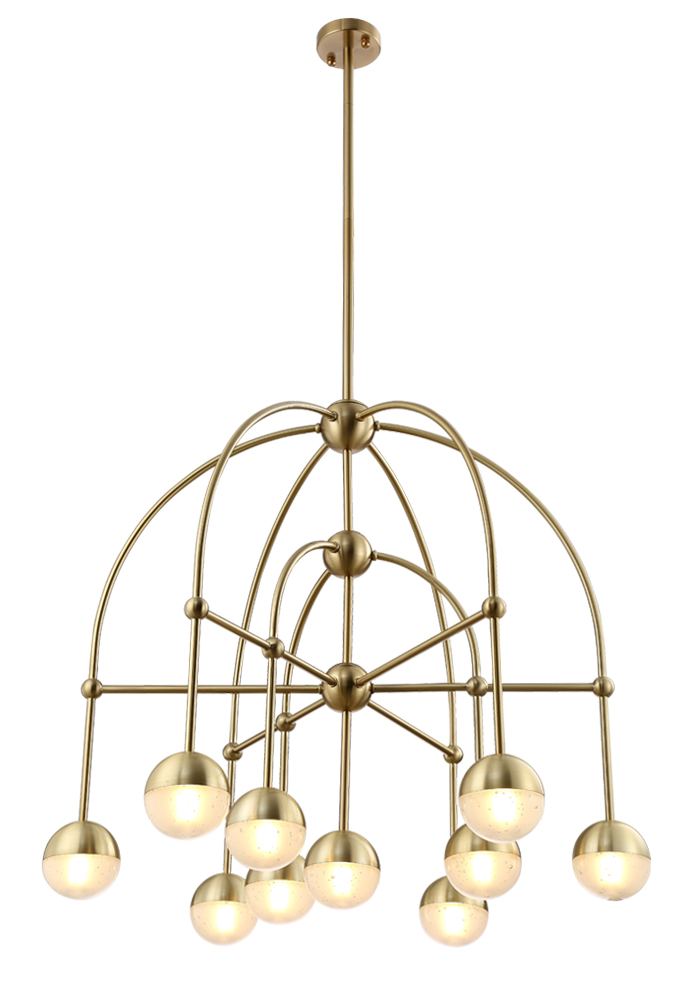 Люстра на штанге Crystal Lux Truena TRUENA SP-PL6+3+1 BRONZE