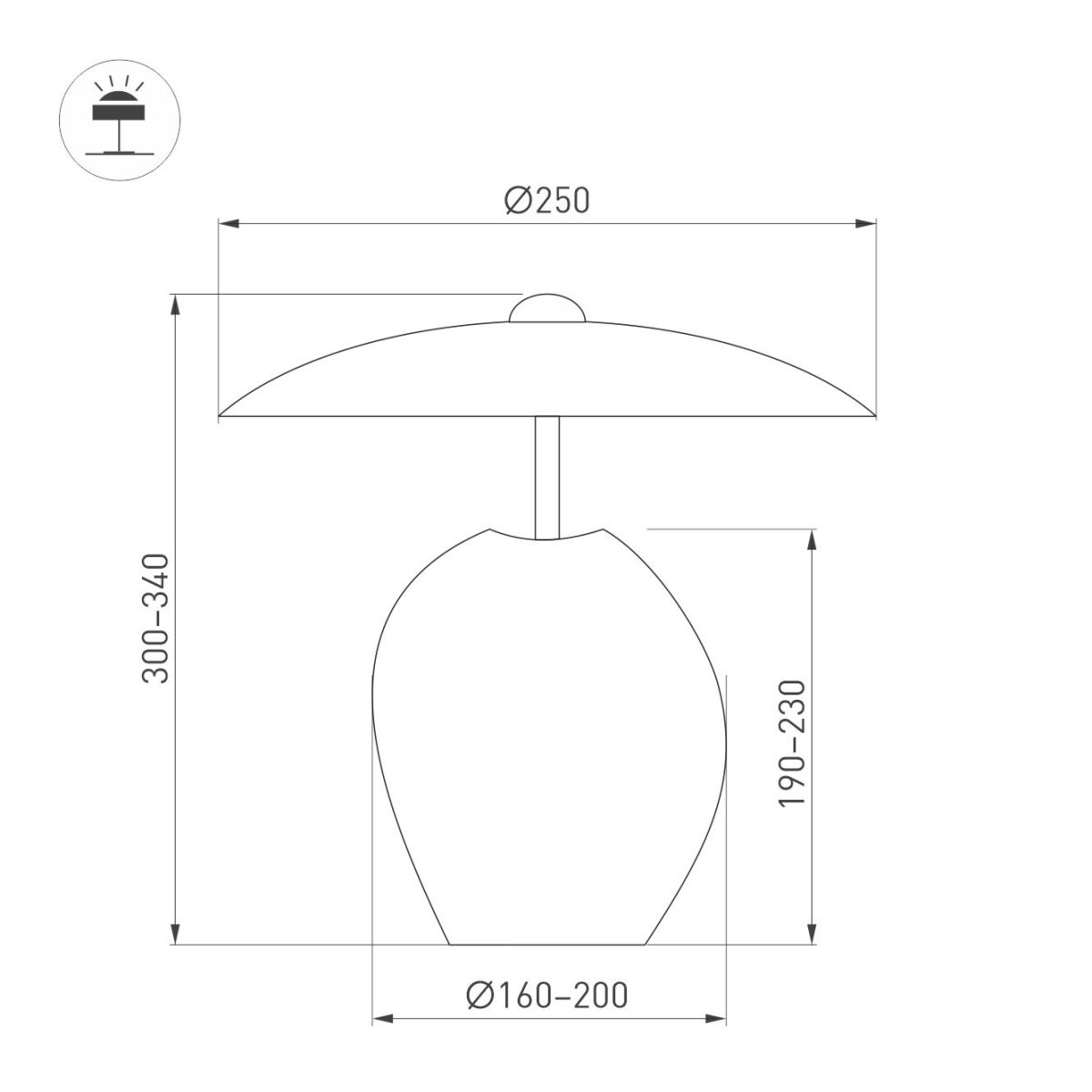 Светильник Arlight SP-UMANI-TAB-S25x34-6W Warm2700 (BK, 90 deg, 230V) (IP20, Натуральный камень) 061711