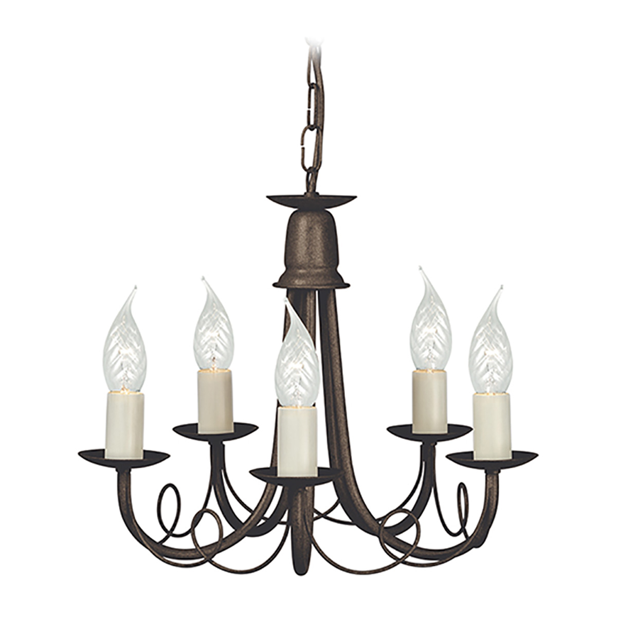 Подвесная люстра Elstead Lighting Minster MN5-BLK-GOLD