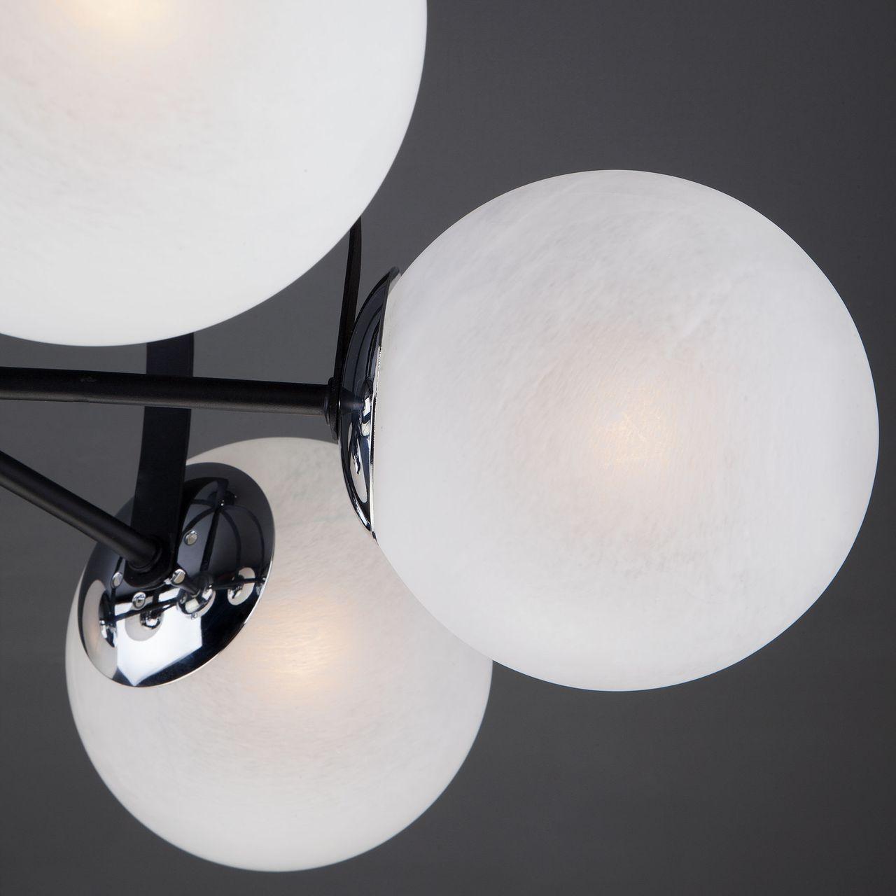 Потолочная люстра Eurosvet Globe 70082/6 хром/черный