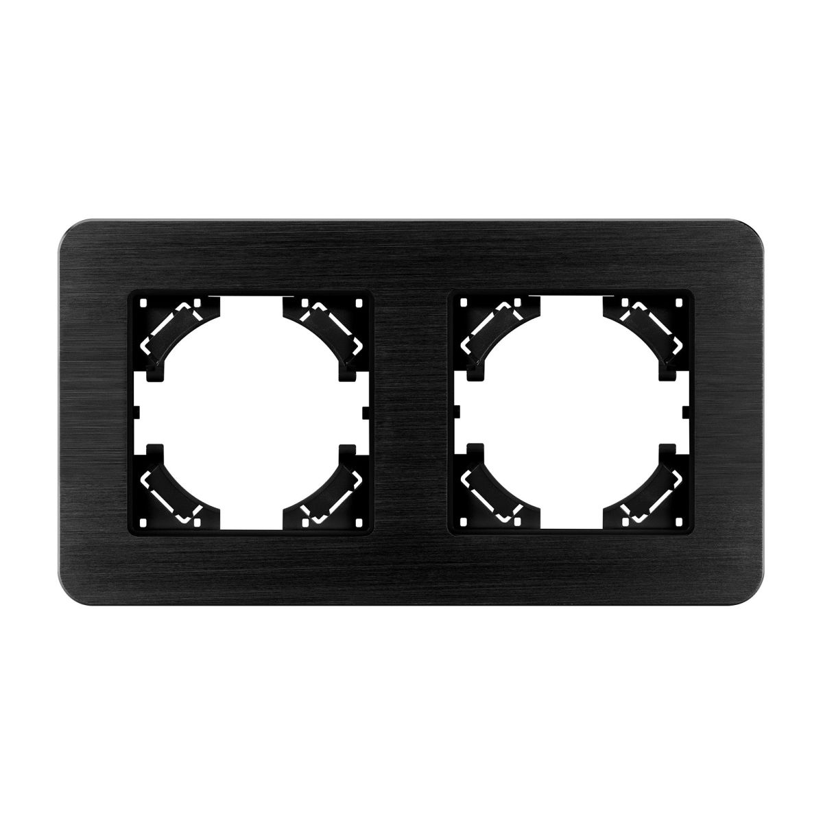 Рамка на 2 поста алюминиевая Arlight FRM-AKIRY-AL-2-BK 049725