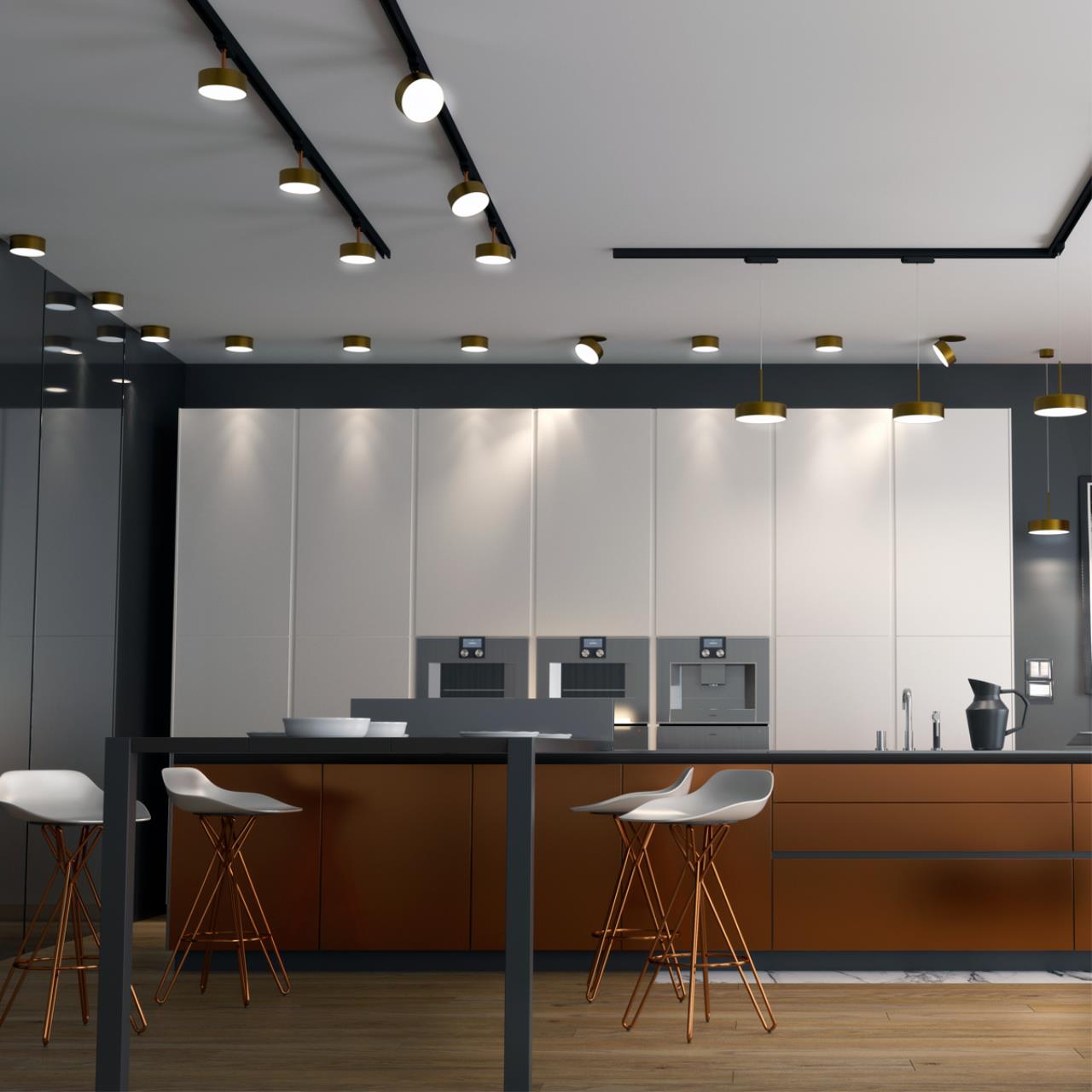 Трековый трехфазный светильник Novotech Prometa 358760