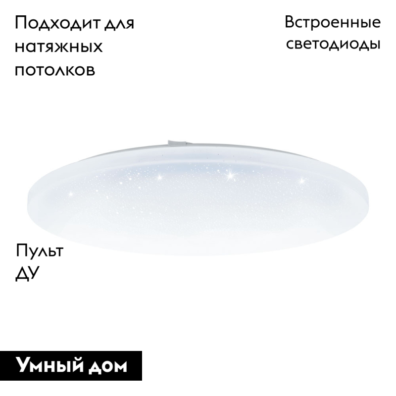 Настенно-потолочный светодиодный светильник Eglo Frania-A 98237