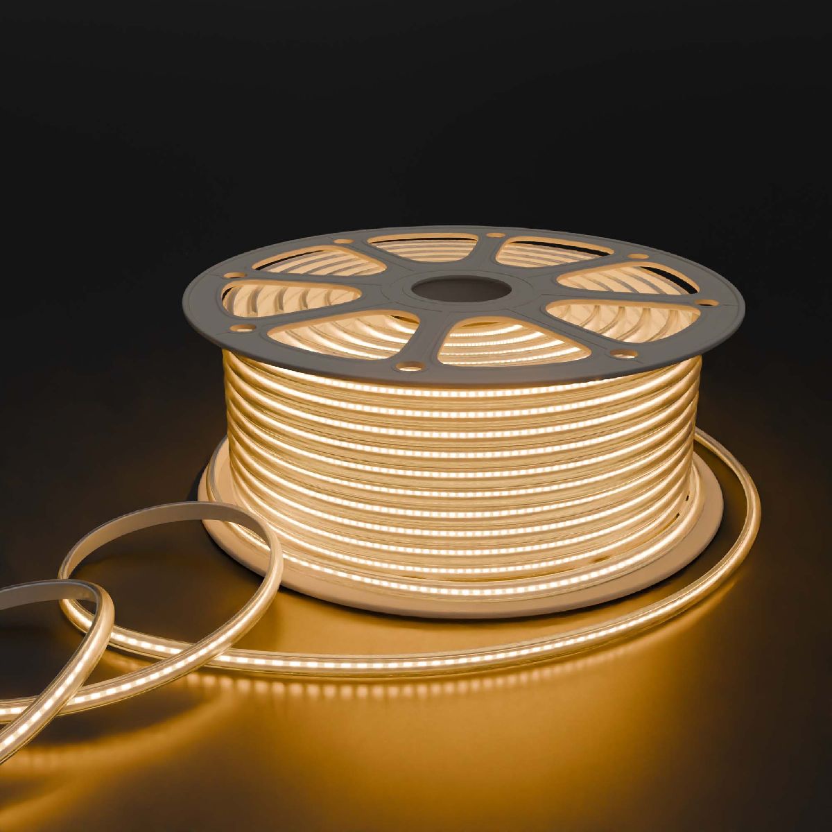 Светодиодная лента Apeyron 220В COB 11Вт/м 3000К 50м IP65 17-54