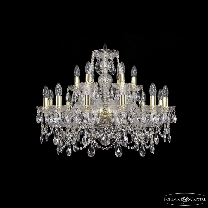 Подвесная люстра Bohemia Ivele Crystal 1411/12+6/240 G